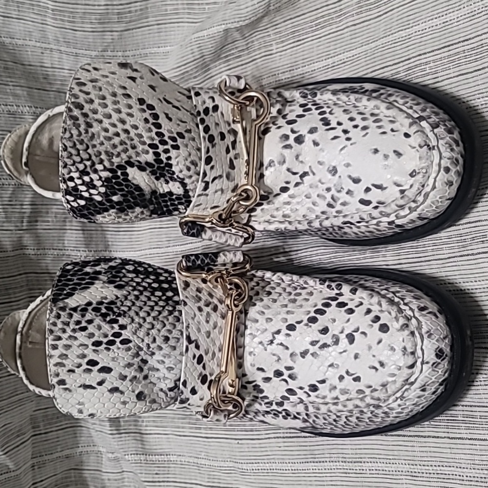 Silent D Karari Snakeskin Design Leather Slip-on Ankle Boots Size 7 (EU sz37)